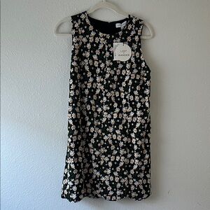 Lost + Wander Black Floral Dress